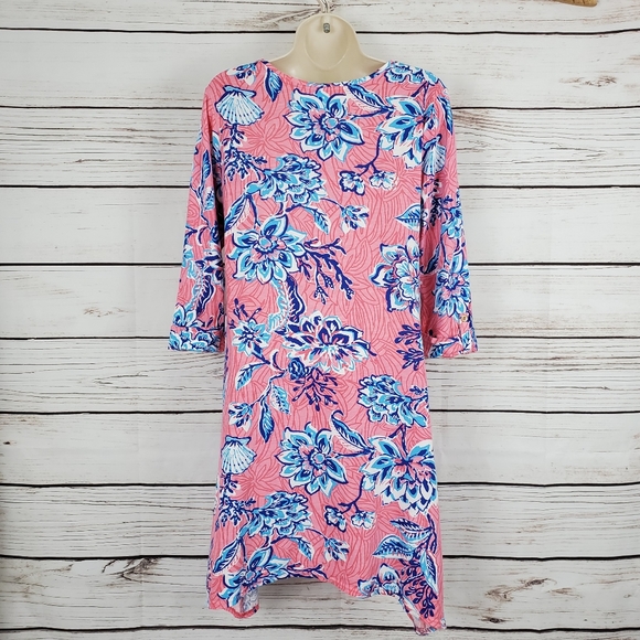 Caribbean Joe | Tropical Floral Shell Midi Dress - Picture 7 of 7